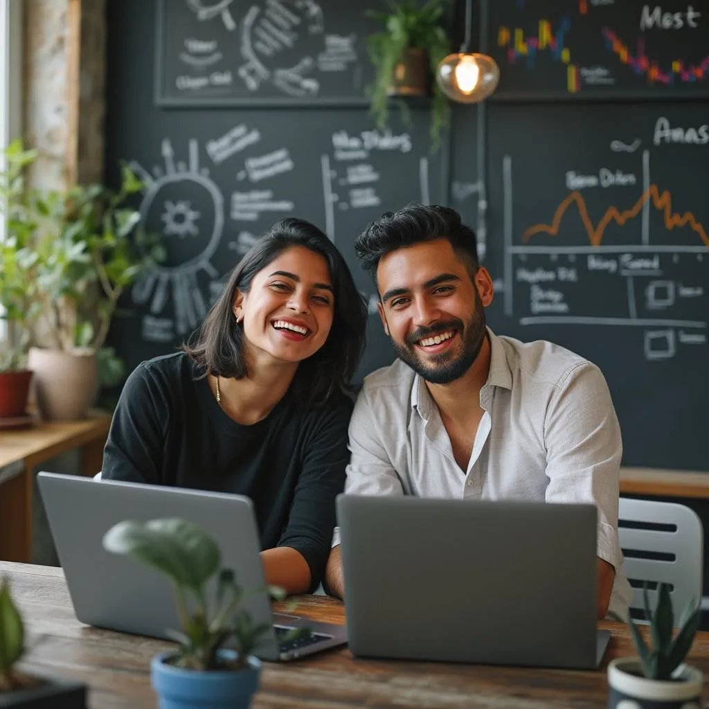 Fundadores de ChatPro en la primera oficina