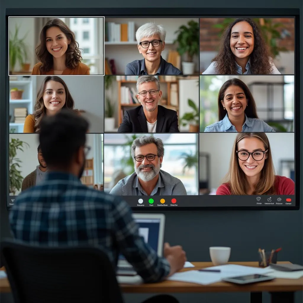 Sesión virtual con estudiantes internacionales